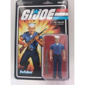 G.I. Joe Sailor Blueshirt Mustache (Pink) ReAction 3 3/4 Inch Figur 10cm Super7